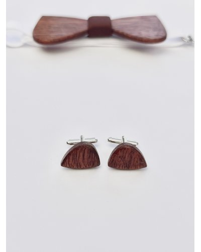 Wooden bow tie BOHO GREEN