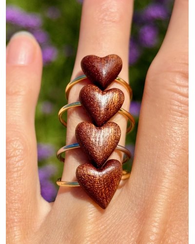 Uroczy pierścionek z mini serduszkiem | Wyjątkowy prezent dla niej