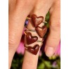A charming ring with a mini heart. A unique gift for her