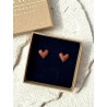 Zestaw Prezentowy: Kolczyki i Zawieszka Serce | Drewno Sapeli