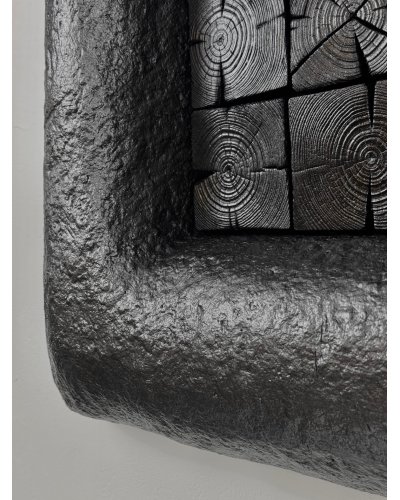 ELEMENT: C | Monochromatyczny Obraz Strukturalny | Grafit + Drewno