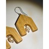 Wooden Earrings with Natural Pearls | Luxury Handcrafted Jewelry