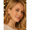 Wooden Earrings with Natural Pearls | Luxury Handcrafted Jewelry