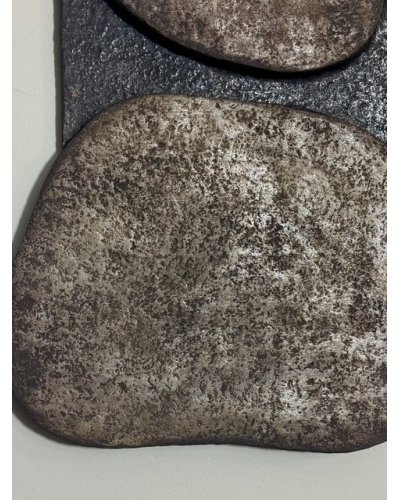 Wabi-Sabi Structural Wall Art 60x80 – Four Shapes of Silence – Japandi Relief