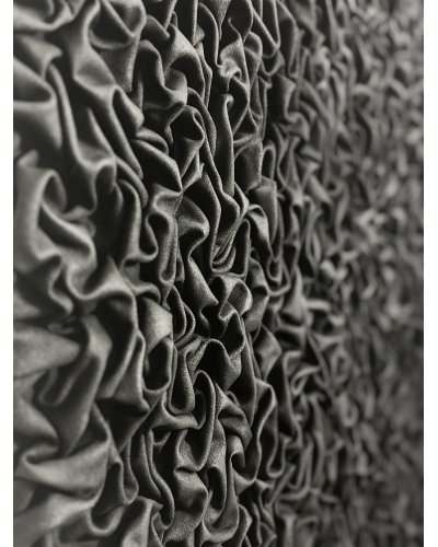 3D Black Textured Painting. Abstract Wall Art.(Alternatywnie: Black 3D Textured Artwork. Abstract Wall Decor.)