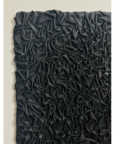 3D Black Textured Painting. Abstract Wall Art.(Alternatywnie: Black 3D Textured Artwork. Abstract Wall Decor.)