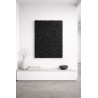 3D Black Textured Painting. Abstract Wall Art.(Alternatywnie: Black 3D Textured Artwork. Abstract Wall Decor.)