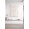 3D White Textured Painting. Abstract Wall Art.(Alternatywnie: Black 3D Textured Artwork. Abstract Wall Decor.)
