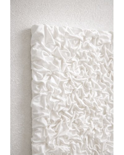 3D White Textured Painting. Abstract Wall Art.(Alternatywnie: Black 3D Textured Artwork. Abstract Wall Decor.)