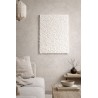 3D White Textured Painting. Abstract Wall Art.(Alternatywnie: Black 3D Textured Artwork. Abstract Wall Decor.)