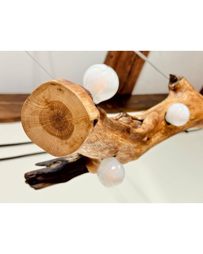 Lampa wisząca z naturalnego drewna | UNIKAT | Lampa z gałęzi
