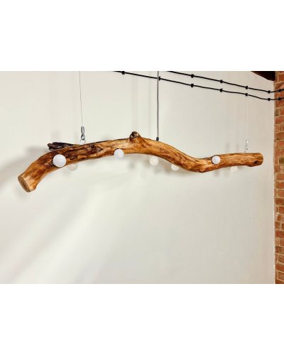 Handmade Wooden Pendant Light | Oak Branch Lamp – One of a Kind