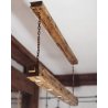 Rustic wooden pendant light