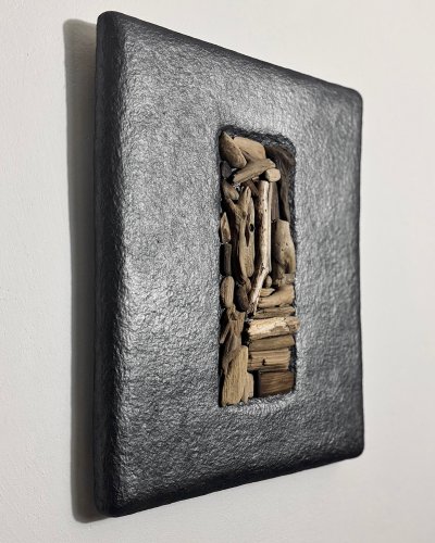 Textured Wall Art “Somewhere In Between I” | Original Structural Artwork