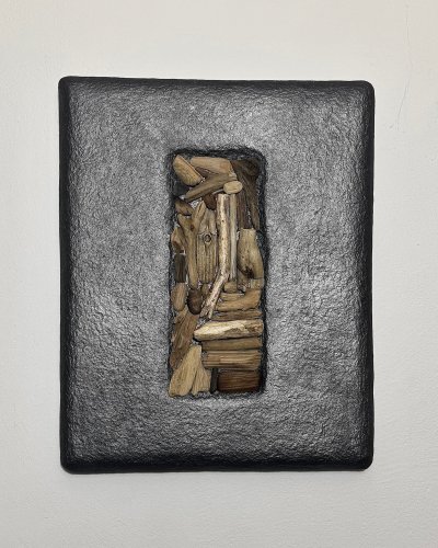 Textured Wall Art “Somewhere In Between I” | Original Structural Artwork