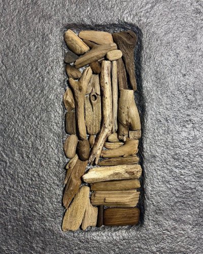 Textured Wall Art “Somewhere In Between I” | Original Structural Artwork