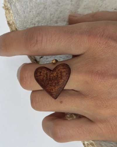 A charming ring with a heart |A unique gift for her | Handmade Jewelry