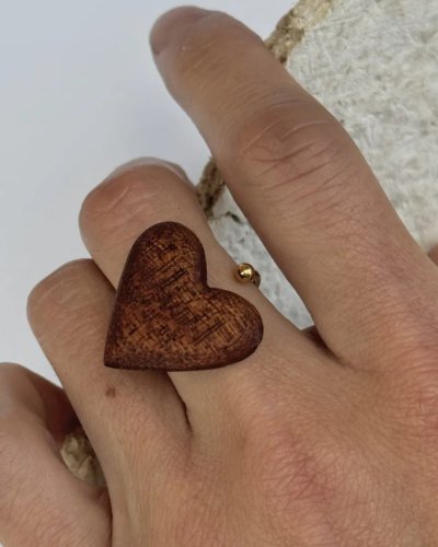 A charming ring with a heart |A unique gift for her | Handmade Jewelry