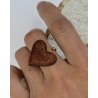 A charming ring with a heart |A unique gift for her | Handmade Jewelry