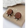 GROUNDING Wooden Earrings | Minimalist Handmade Jewelry