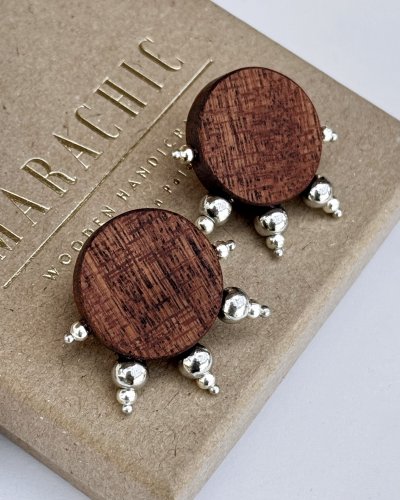 GROUNDING Wooden Earrings | Minimalist Handmade Jewelry