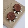 GROUNDING Wooden Earrings | Minimalist Handmade Jewelry