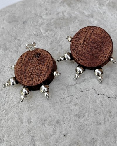 GROUNDING Wooden Earrings | Minimalist Handmade Jewelry