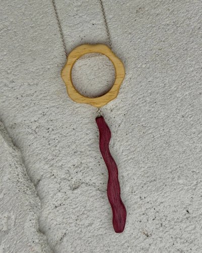 Wooden necklace SAMARA