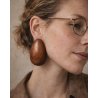 Wooden earrings handmade Marachic