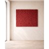 Ogromny czerwony abstrakcyjny obraz strukturalny Marachic STUDIO