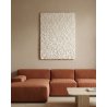 Large white structural wall art Marachic STUDIO