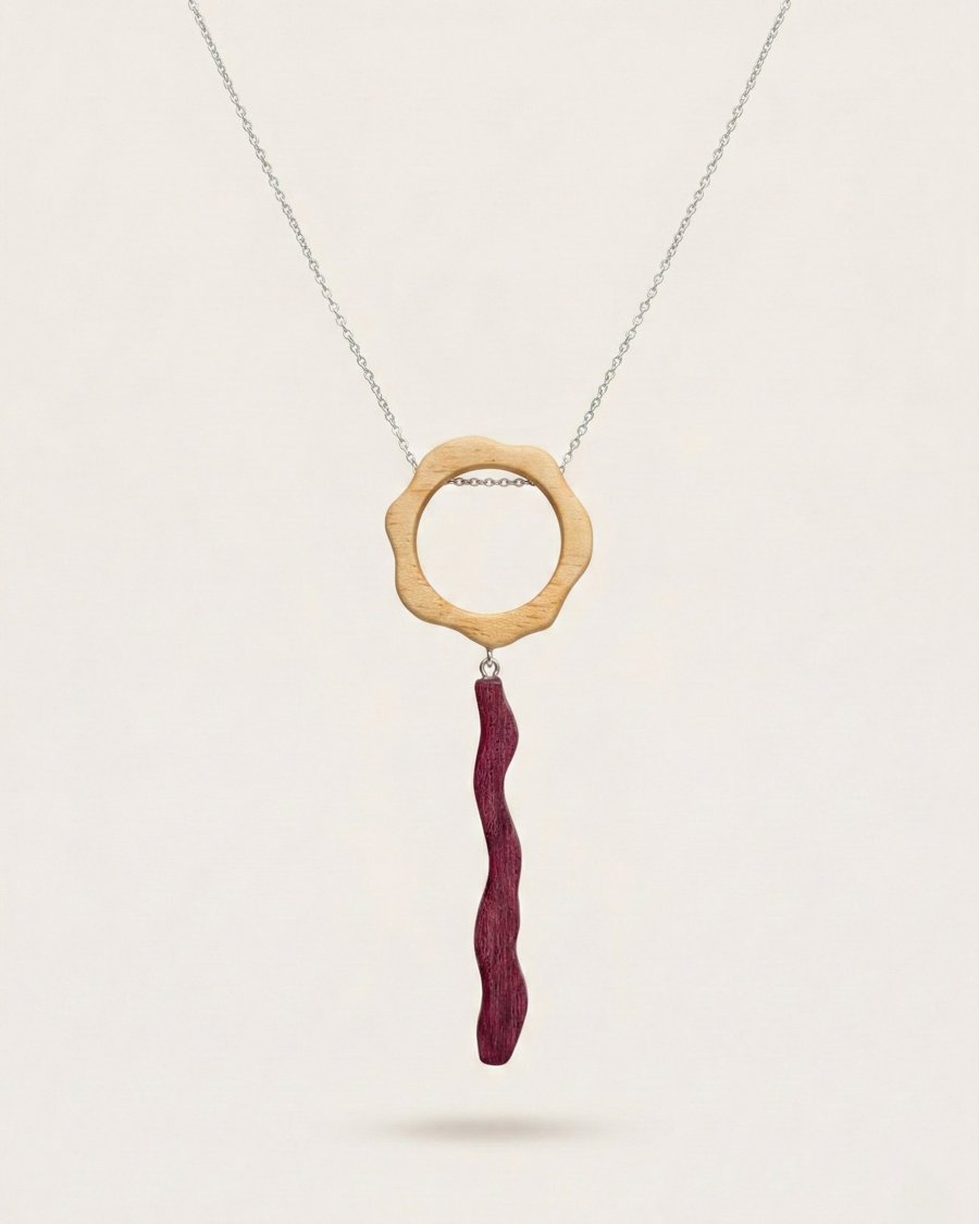 Wooden necklace SAMARA