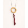 SAMARA TIE necklace - Wooden jewelry handicraft