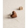 Earrings wooden hearts Marachic