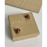 Earrings wooden hearts Marachic