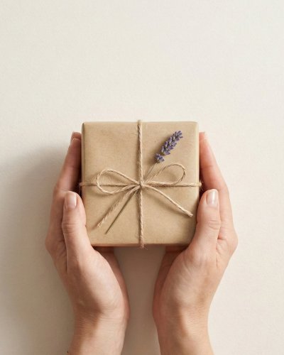 Naszyjnik z mini serduszkiem. Drewniane serce na srebrnym łancuszku