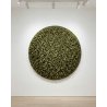 Round modern structured painting