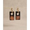 SUMI II Ombre Wood Earrings | Minimalist Japandi Jewelry