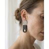 SHIBUI Charred Wooden Earrings – Minimalist Drop Earrings | Marachic