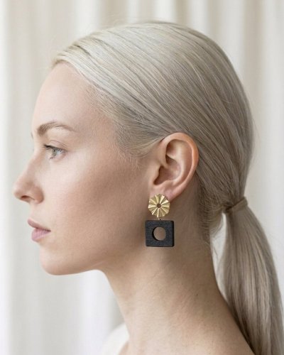 ECLIPSE Original Charred Wood Earrings | Marachic Jewelry