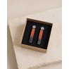 Padouk Wood Earrings with Charred Tips | Marachic Jewelry