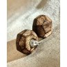 Wooden Diamond Earrings GEOMETRIC OKOUME | MARACHIC