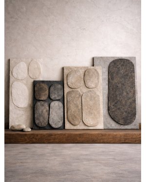 Nowoczesne obrazy strukturalne w stylu wabi sabi | Marachic